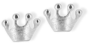Heartbreaker Luxus Kronen Ohrstecker aus der Kollektion Froggy in Echtsilber/Ohrringe Silber 925 Sterling nickelfrei/Elegante Design Ohrringe für Damen/LD FG 21