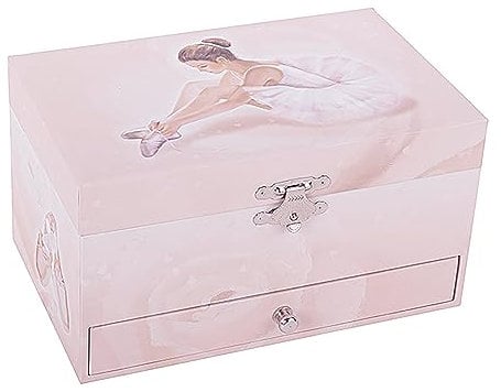 Trousselier Boite a Musique Fille Ballerine - Boîte à Bijoux Musicale - Idéal Cadeau Jeune Fille - Coffret Bijoux Fille - Brille dans la nuit - Musique Nocturne de Chopin