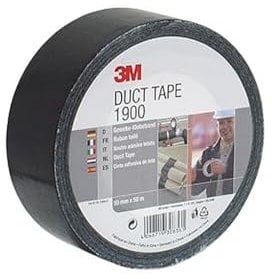 3M 36235 Duct Tape 1900 Nastro Telato per Riparazioni, Nero