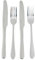 MasterClass Knife and Fork Dinner Set, Stainless Steel, 4 Piece (2x Knives and 2x Forks), Mirror Polished Finish, Silver