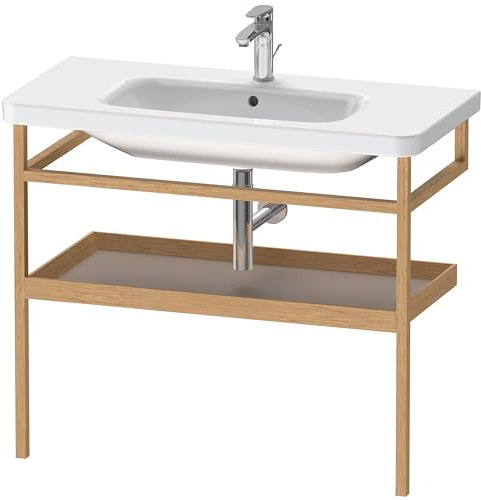 Duravit Handtuchhalter mit Ablage DuraStyle 440x940x300mm, basalt matt/eiche massiv, DS988304376