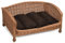 Prestige Wicker Pet Bed Settee with Cushion, Medium (handmade item, Size may vary sightly)