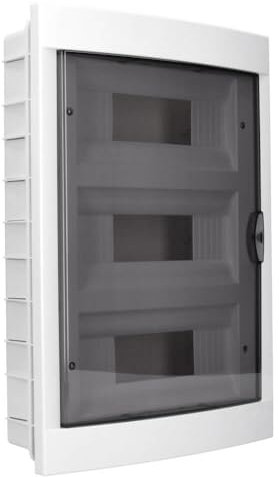 Verteilerschrank C125VK-90918036, weiß, rot, 36 module
