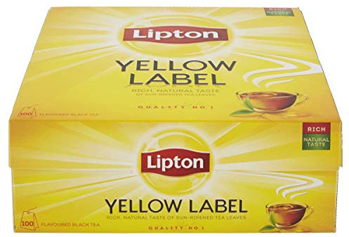 Lipton | Yellow Label | Tè nero classico | 100 filtri