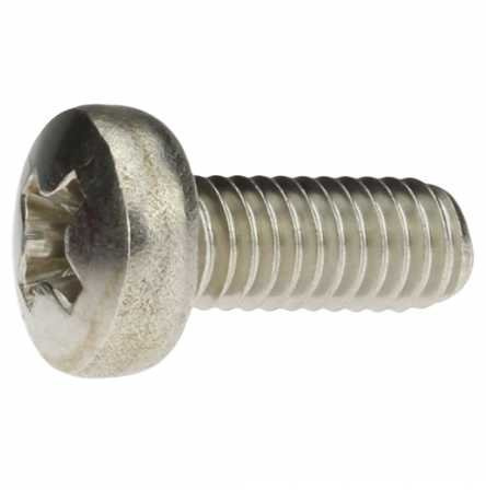 Reidl Linsenschrauben mit Kreuzschlitz 6 x 20 mm DIN 7985 A4 blank 200 Stück