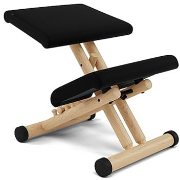 Varier Multi Klappbarer Ergonomischer Kniestuhl, platzsparender Hocker | Klappbarer ergonomischer Kniestuhl zum Aufhängen, platzsparend; eine breite Knieauflage, vier Sitzwinkel, leicht
