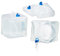 Relaxdays Jerrycan pliable carré lot de 4 camping, festival, vacances jerricane alimentaire bidon à eau 15 L sans BPA