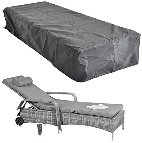 220 X 78 funda lona lona protectora ratán tumbona de jardín Protección contra la intemperie