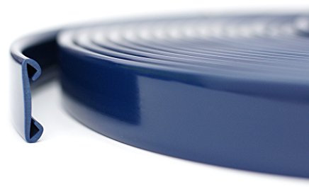 15m PVC Handlauf Treppenhandlauf Kunststoffhandlauf 40x8 mm dunkelblau