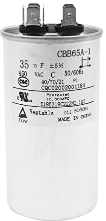 DollaTek 35uF CBB65 Motor del Condensador Que se Ejecuta para el acondicionador de Aire 450VAC SH 40/70/21 50 / 60Hz