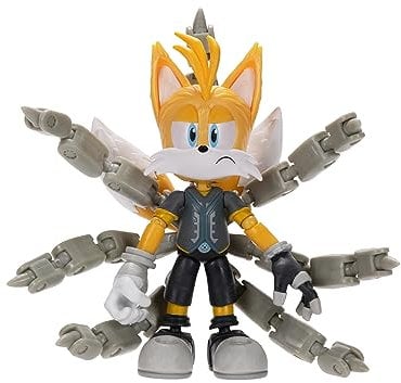 Sonic Prime 12,7 cm Tails Nine bewegliche Actionfigur Perfekt für jeden Fan Sammeln Sie die ganze Truppe mit Sonic, Mr. Dr. Eggman und Thorn Rose auch erhältlich!