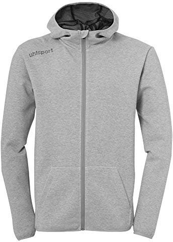 uhlsport Herren Essential Hood Jacke, Dark grau Melange, 4XL