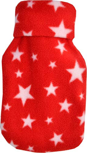 Vagabond Bags 0.5L Red Stars Hot Water Bottle and Cover