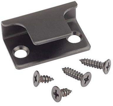 Cubicle Lock Keep for 13mm and 20mm Board with Matte Black Finish