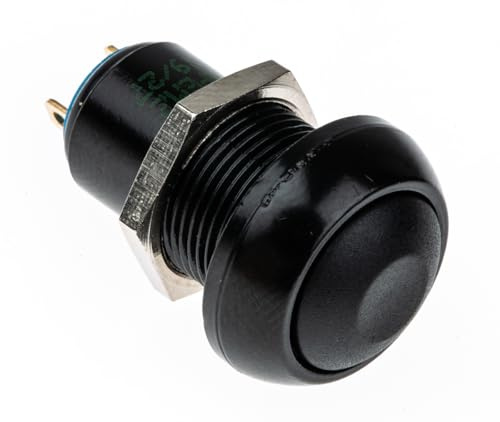 APEM IPR1SAD2 IP Series Druckschalter 12 V/DC 4 A 1 x EIN/Aus rastend (Ø x H) 12 mm x 20 mm IP67 1 St.