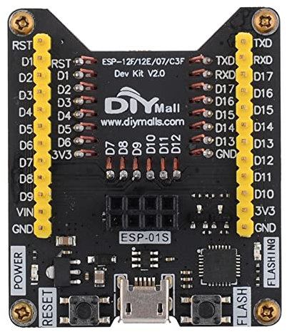 Wishiot ESP8266 Brennvorrichtung, Entwicklungsplatine, Micro-USB-Anschluss, Onboard CP2102, Chip-Unterstützung ESP-01S, ESP-07, ESP-07S, ESP-12E, ESP-12F, ESP-12S, ESP-C2, Easy Programer