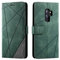 SONWO Hülle für Samsung Galaxy S9 Plus, Premium Leder PU Handyhülle Flip Case Wallet Silikon Bumper Schutzhülle Klapphülle für Galaxy S9 Plus, Grün