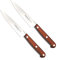 GLORIFY HOME® Serie Campillo Küchenmesser Set 2 x 10 cm Scharf Gemüsemesser Allzweckmesser Handgefertigt Profi Qualität Inox Edelstahl Mit Holzgriff Spanisches Design