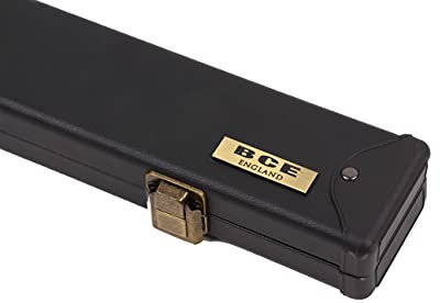 BCE Unisex-Adult Hard Case for 3/4 Cut Cue with Extensions, Black, 3 Piece