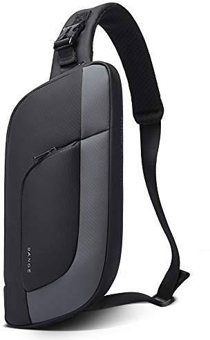 NYF3UFA Vibrant Sling Bag: ein stilvoller multifunktionaler Begleiter für Sport, Reisen & Alltagsabenteuer, GRAU, (16*4*35CM) (6.3*1.6*13.8inch)
