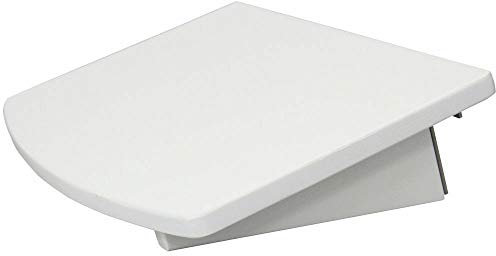 Woodquail Bedside Shelf, Clip on Hanging Shelf, Small Bedside Table, Made of Natural Bamboo (Clips 31mm, White)