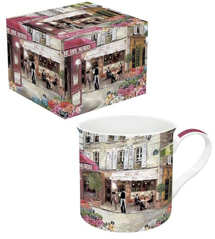 Easy Life Set mit 1 Tasse 35 cl aus Porzellan Rue de Paris