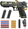 Pistolet EVA Mousse Jouet Blaster avec balles Souples, avec Chargeur éjectable,Pistolet à Balle Molle, pour 12+ Enfants(C)