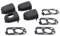 IMCCZONY Kit de Garniture de Capuchon D'ExtréMité de PoignéE de Porte de Voiture avec Bouchon 9101AA pour Peugeot Citroen 307 C2 C3
