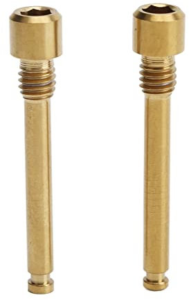 Yitre Vis de Frein à Disque de Vélo, 2pcs Vis d'étrier de Frein de Vélo Professionnel Fin Poli Léger pour VTT (Or)