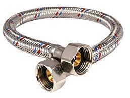 MKV Edelstahl Flexschlauch 80cm 3/8 IG Panzerschlauch Sanitär für Amartur