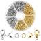 GWAWG 460 PCS Fermoir Bracelet Attache Bracelet 200pcs Guage Open Jump Ring 60pcs Lobster Claw Clasp 200pcs Bead Tips Knot Covers pour la Fabrication de Boucles D'oreilles de Bracelets et de Colliers