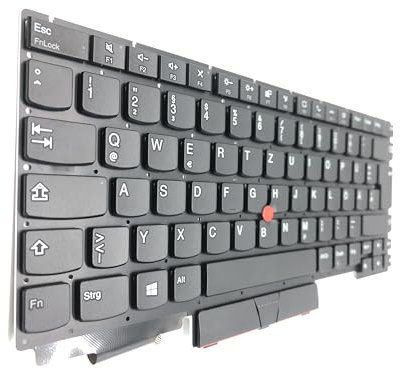 T-ProTek DEUTSCHE - Tastatur Schwarz mit Trackpoint kompatibel für Lenovo ThinkPad E14 Gen 2 (20TA00F7GE)