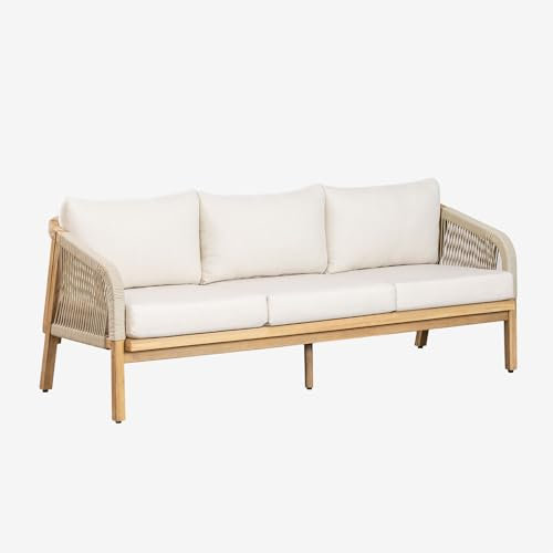 SKLUM 3-Sitzer-Gartensofa aus Akazienholz Dubai Akazie Braun