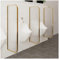 WC Urinal Trennwand,Bidet Trennwand,Toiletten Trennwand,Herren-Urinal-Sichtschutz,Raumteiler,Trennwände,Dekorative Paneel-Bildschirme,Schamwand,Für Öffentliche Räume/Badezimmer (Color : Gold, Size :