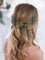 IYOU Kristall Hochzeit Haar Rebe Grün Blatt Braut Stirnband Strass Kopfstück Prom Braut Brautjungfer Haarschmuck für Frauen