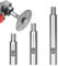 Lot de 3 extensions pour meuleuse d'angle M14, arbre d'extension pour meuleuse d'angle, tige de connexion pour meuleuse d'angle, alliage de carbure résistant à la chaleur, ponçage profond et perçage