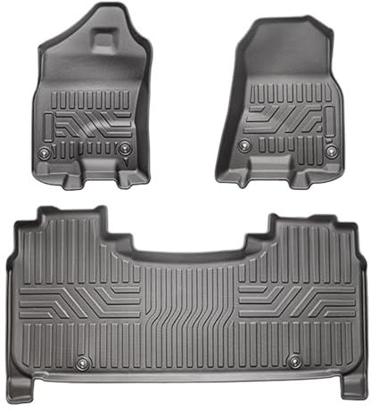 ZONEWD Fußmatten Auto Gummi für Dodge Ram 1500 2019 2020 2021 2022 2023 2024, Gummimatten Auto Allwetter Antirutsch Vorne Hinten wasserdichte Zubehör