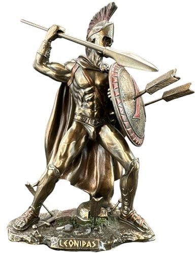 57 SPECIAL REPLICAS Skulptur Deko Leonidas – KÖNIG VON Sparta Bronze Figur als Geschenk für Wohnzimmerdekoration Figuren Deko