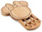 PICNIC TIME Disney Minnie Mouse Käsebrett in Kopfform mit Werkzeugen (Parawood)