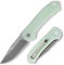 FUJUNI 7,25cm Coltello Tascabile, Coltello Pieghevole con Manico G10 e Lama in Acciaio VG10, Clip Da Tasca Per Trasporto Profondo, Coltelli Pieghevoli,Coltelli Da Tasca,Per Uomo Regalo,Verde Naturale