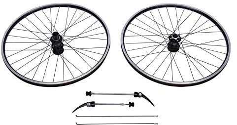 29 Zoll Laufrad Set, MTB Laufradsatz, Fahrradfelge, Rennrad Felgen mit Doppelten Sechslochscheiben, Tragfähigkeit 200kg, Fahrrad Felgen mit 2 Schnellspannhebel und 2 Speichen, Alufelge für Mountainbik