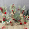 Kerzenringe, Kränze, 7,6 cm, Hochzeitskerzenringe, Säulen, Kerzenkränze, Küchenschrankkränze, Mini-Grüner Buchsbaum-Kerzenkranz für Hochzeit, Party, Dekoration (Mini-Baum)