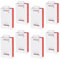 INCREWAY Adhesive Brackets for Roller Blind, 8PCS No Drilling Double Roller Blind Replacement Part for Hanging on PVC Window, Balcony Door