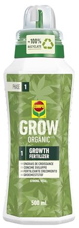 COMPO Concime Liquido GROW Fase l, Crescita Vegetativa, 500 ml
