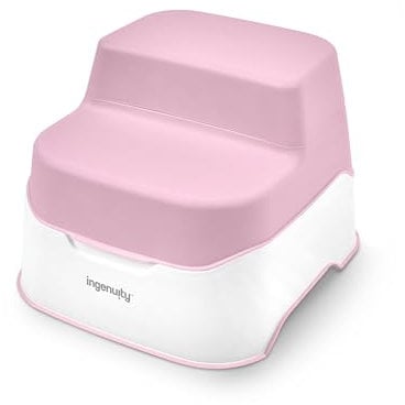 Ingenuity, Prepare to Potty - Système de Pot 3 en 1, Adaptateur, Tabouret, Montage Facile, pour Enfants de 18 Mois et Plus, Rose