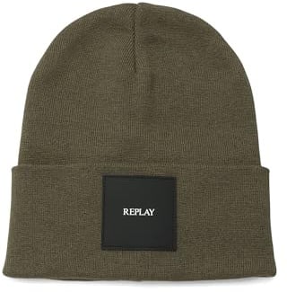 Replay Unisex Strickmütze mit Logo