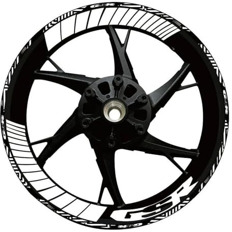 Motorrad-Felgenaufkleber, Felgenaufkleber Für Suzuki GSR 750 600 400 Dekorative Aufkleber(Farbe 5)