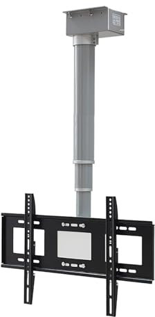 Soporte universal de TV para televisores de 42 y 65 pulgadas, altura y ángulo ajustables, soporte de pie de aleación de aluminio con soporte multiángulo, soporte de suelo para decoración de televisión