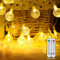 200 LED Lichterkette Strombetrieben,27M Lichterkette Kugel warmweiß mit Stecker für Außen und Innen,IP65 Wasserdicht Lichterketten mit Dimmbar Fernbedienung,Ideal für Zimmer,Weihnachten,Party,Garten