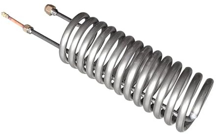 VChics Wärmetauscher, Rohrverdampfer, Gerader Rohrwärmetauscher. 1–5 PS Kühler, Meeresfrüchte, Süßwasser-Aquarium-Wärmetauscher. Für Fußbodenheizung, Warmwasserbereitung(5)